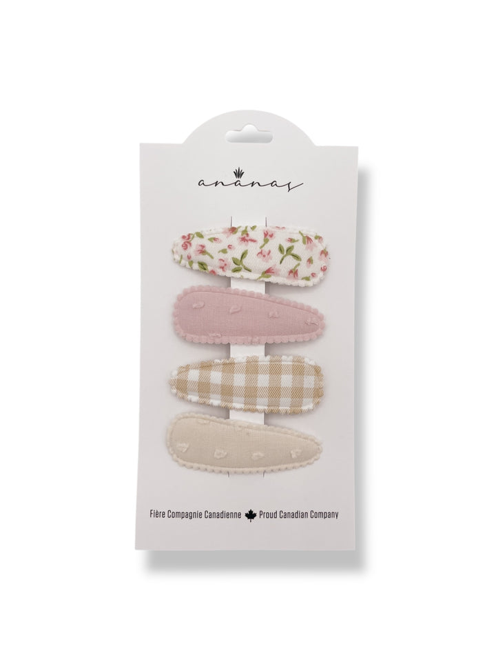 Barrettes en tissu - Classique