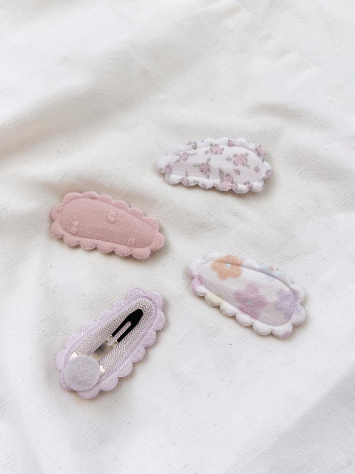 Barrettes en tissu - Rosie