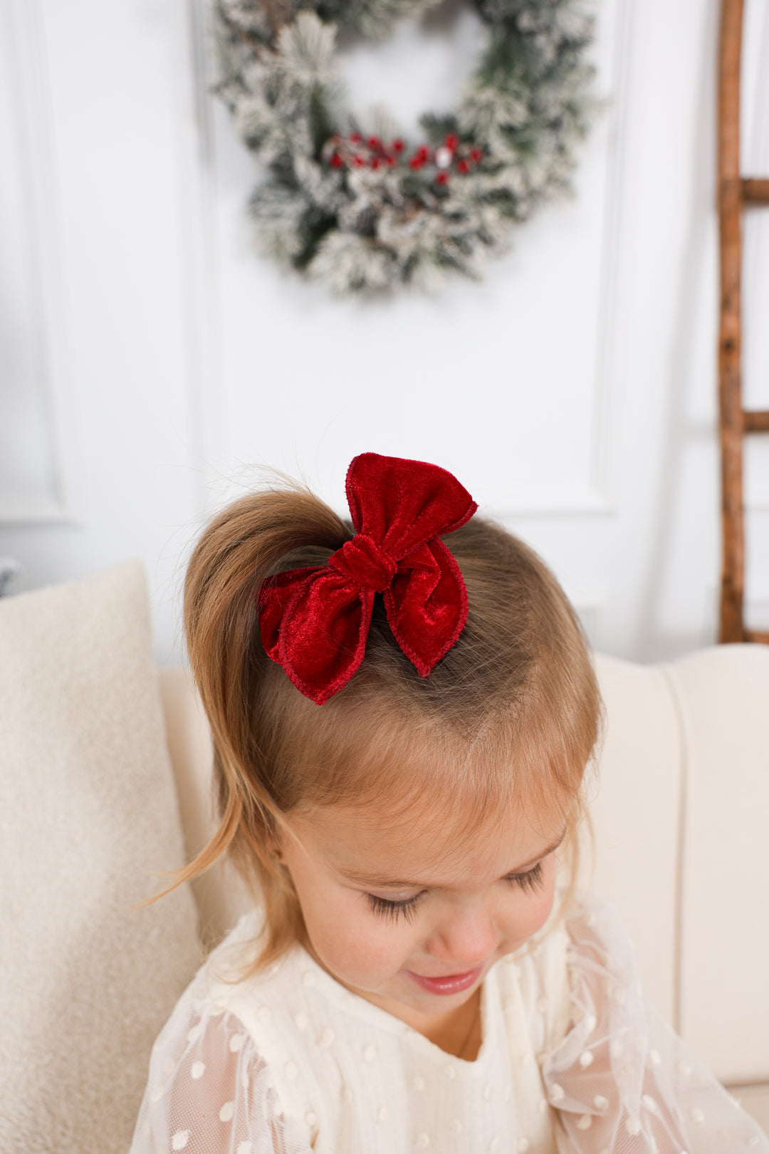 Boucle Fable Velours -  Rouge