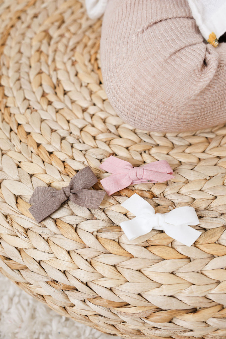 Boucles sur pince - Beige/Brun