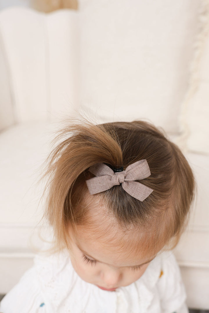 Boucles sur pince - Beige/Brun