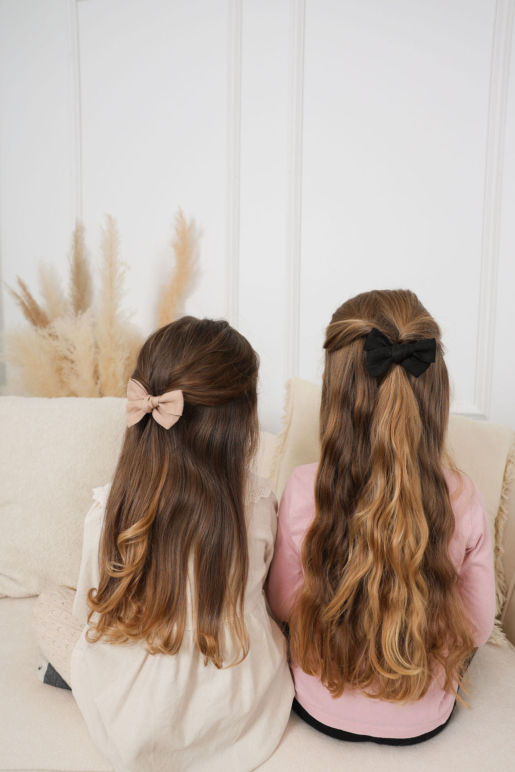 Boucles en lin - Ivoire/Beige